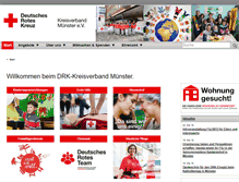 Tablet Screenshot of drk-muenster.de